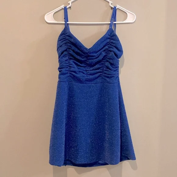 lucy in the sky blue sparkly dress Zapakasa Women Dusty Blue Satin Long Mother of the Bride Dress with Bow  Mermaid Ruched Off The Shoulder Wedding Guest Dress main image 0